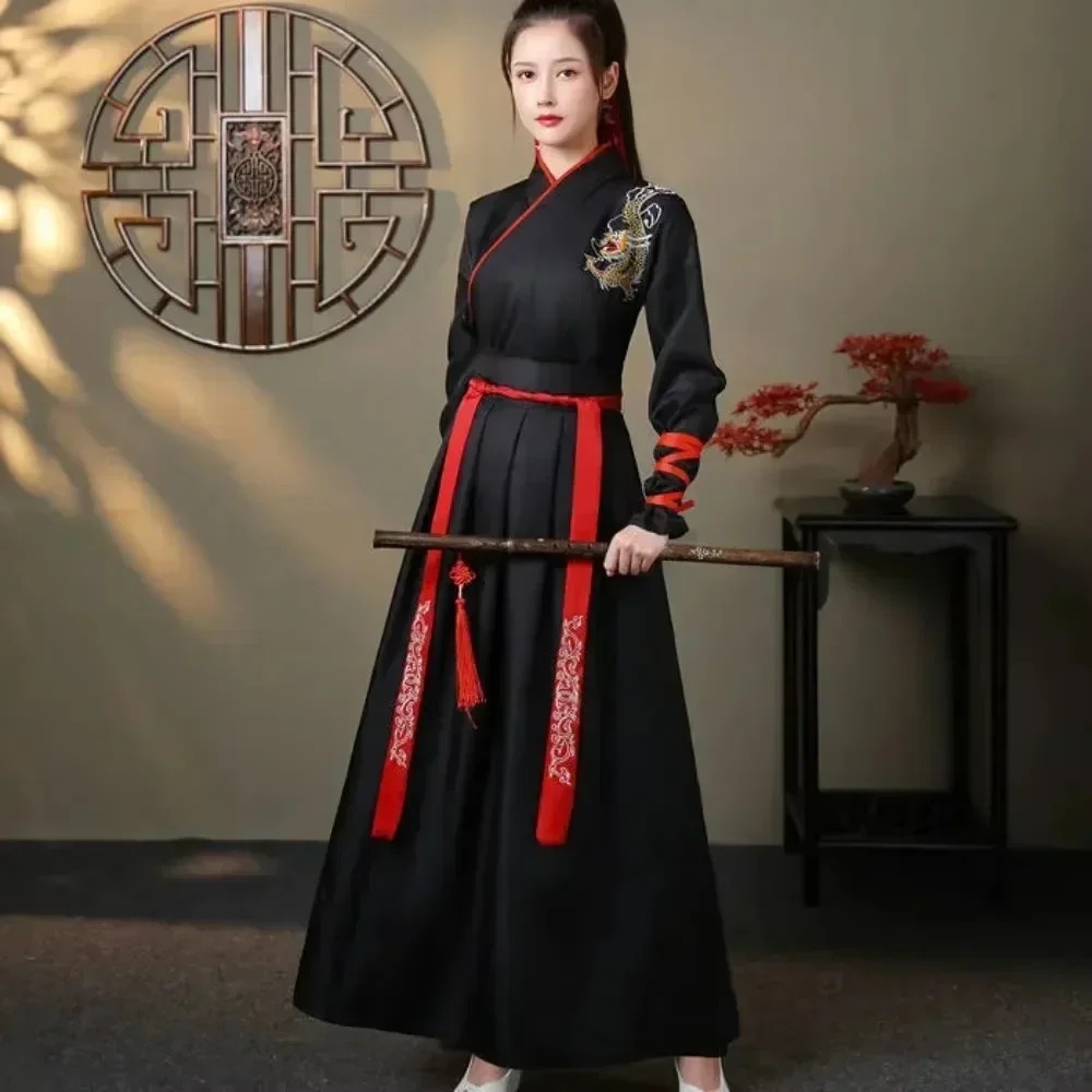 Chinese Hanfu Jurk Vrouwen Kleding Vintage Etnische Stijl Mode Kleding Elegante Streetwear Casual Chinese Traditionele Jurk Mannen