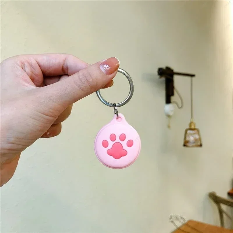 Cute Cartoon Soft Silicone For Airtag Case Protective Silicon Cover For Apple Airtags Holder KeyChain Shell Air Tag Tracker