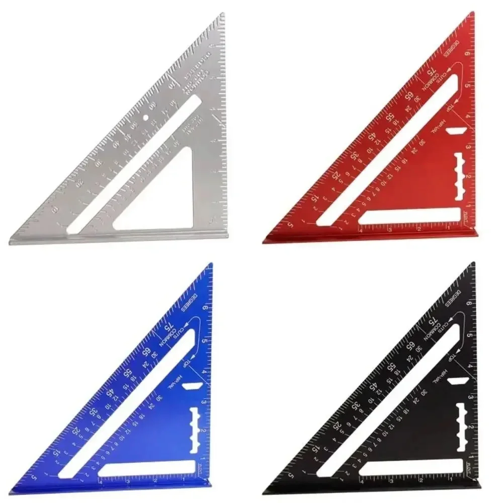 90°Triangle Carpenter Square Ruler 7 Inch High Precision Speed ​​Square Angle Metric ProtractorWood Working Tool Triangle Ruler
