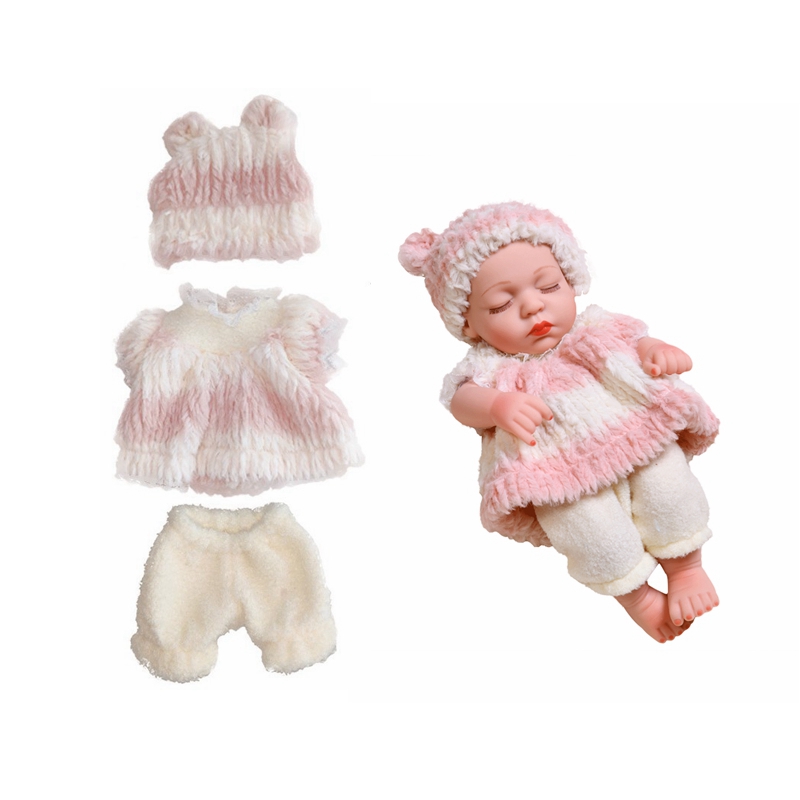 Baby Reborn Puppen Kleidung für 30 cm Baby Puppe Kleid Pyjamas Overall Puppe Kleidung für 12 zoll Reborn Puppe DIY Spielzeug für Mädchen