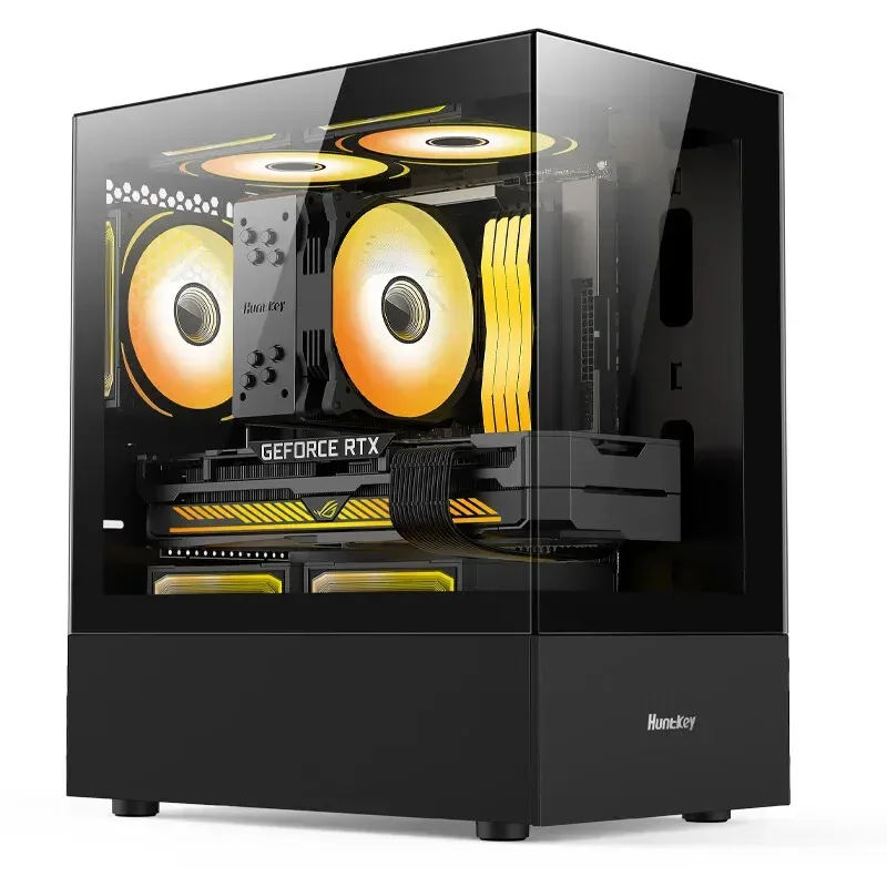 Ordenador de escritorio G30 I3 12100F 16GB SSD RX550 4GB DDR5 Quad core win11 PC ordenador de escritorio host Oficina y uso doméstico Juegos