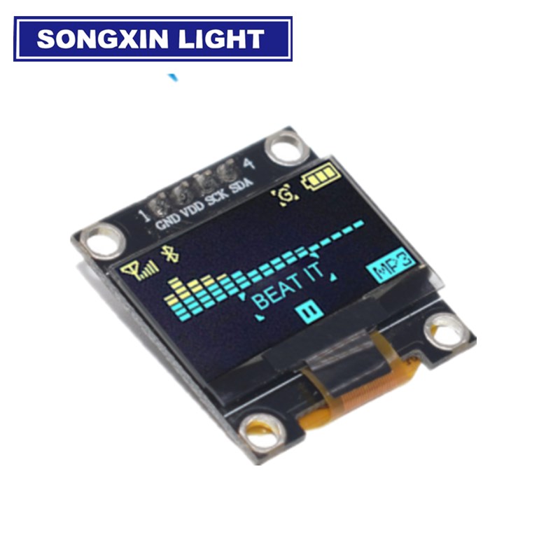 0.96 inch IIC Serial 4pin White/Blue/Yellow Blue/Yellow OLED Display Module 128X64 12864 LCD Screen Board for arduino oled