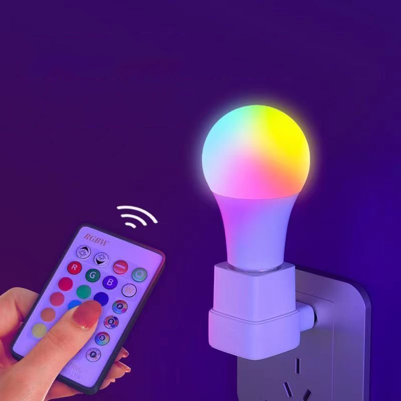 16 Farben RGB-Glühbirne, LED, mehrfarbige Glühbirne, E27-Sockel, 220 V, Haushaltsbeleuchtung, dimmbar, 24 Tasten, Fernbedienung, Atmosphäre, Neonlicht