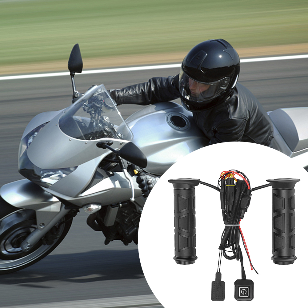 オートバイの手加熱グリップ,インテリジェント温度制御,電気加熱グリップ,オートバイの冬部品,DC 12V