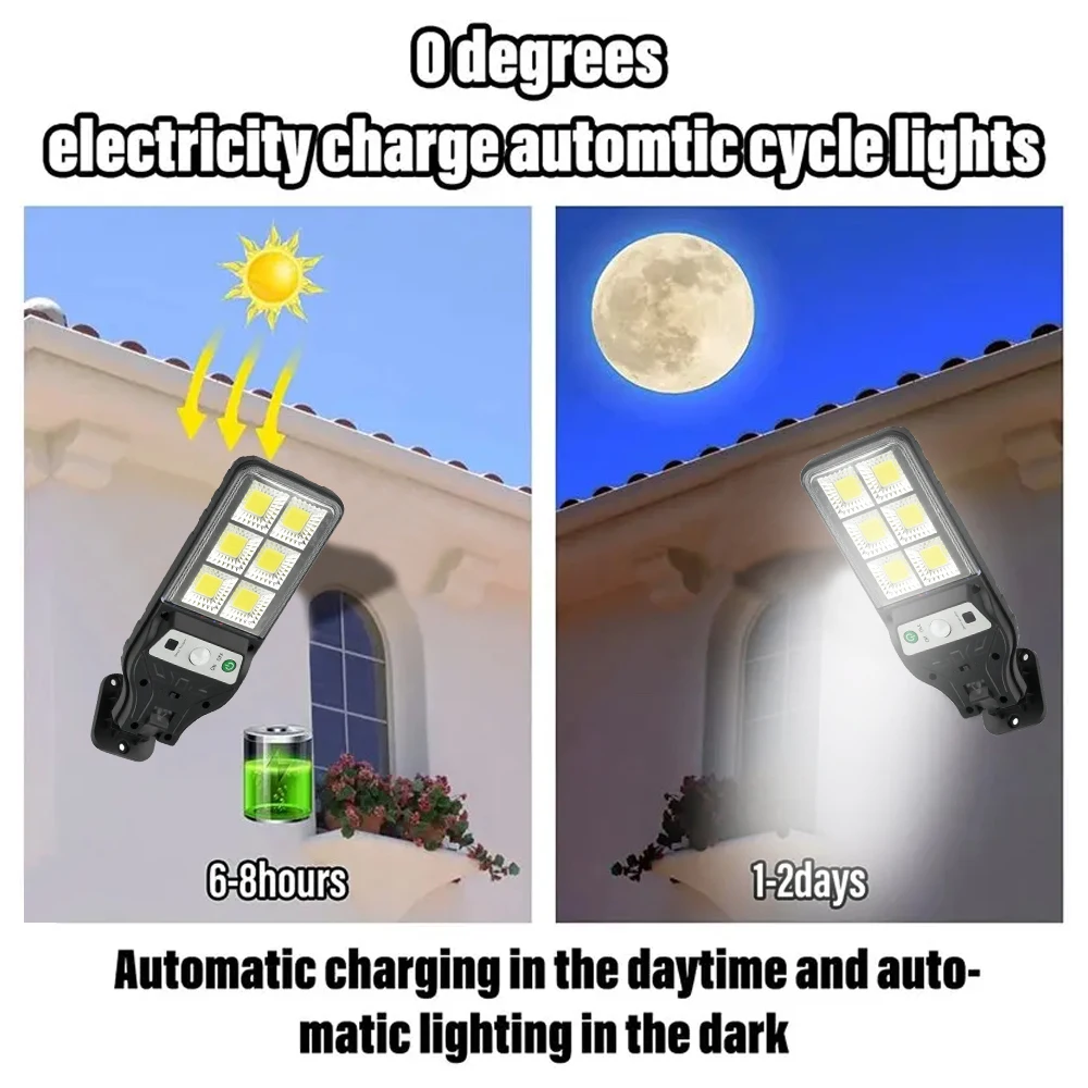 1pc, Solar lights, outdoor lighting, motion sensors, suitable for garages, gardens, and parks. Emergency light usage