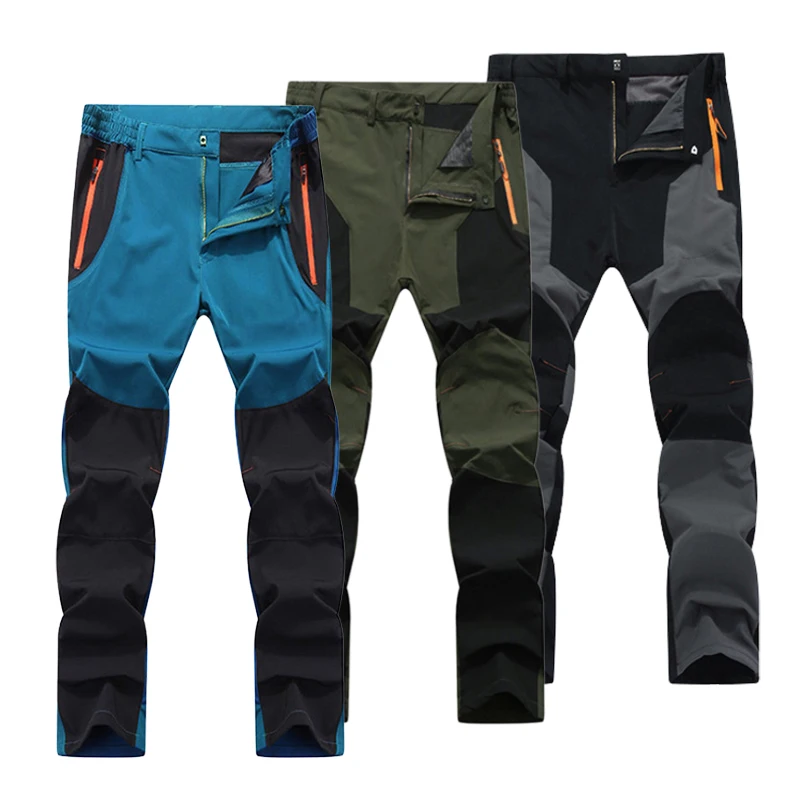 TRVLWEGO Pantaloni estivi da uomo Escursionismo Campeggio Arrampicata Pesca Trekking all'aperto Tech Pantaloni impermeabili ad asciugatura rapida Viaggi in montagna