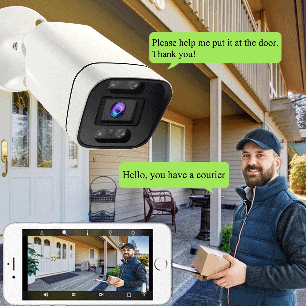 RU.3G 4G SIM Card 4K 8MP SONY415 Wireless Security Wifi Bullet kамера 5MP Two Way Audio Smart Human Alarm IR/Color Night Vision