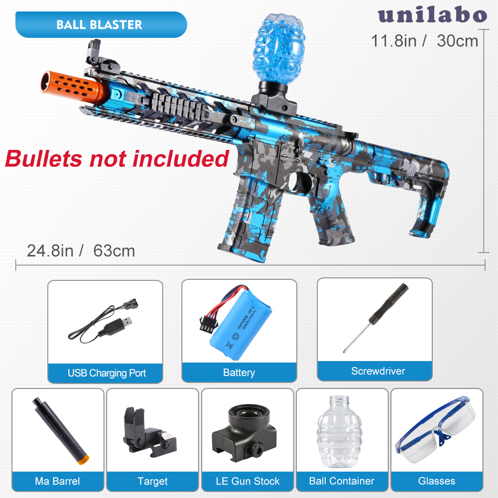 M416 Elektryczny pistolet blasterowy, akumulatorowy, automatyczny zabawki na świeżym powietrzu do zajęć zespołowych, idealny prezent (bez pocisków)