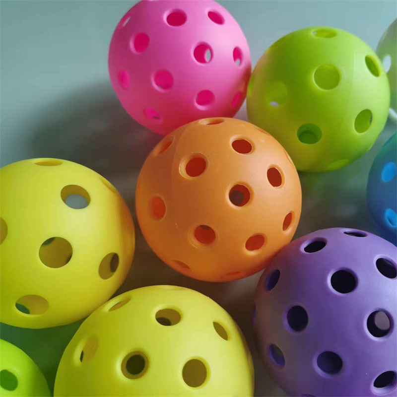 ลูกพิคเกิลบอล40รู74มม. 6ชิ้น, ลูกพิเคิลบอลสำหรับการฝึกซ้อมและความบันเทิงที่ทนทานสำหรับฝึกซ้อมกีฬา