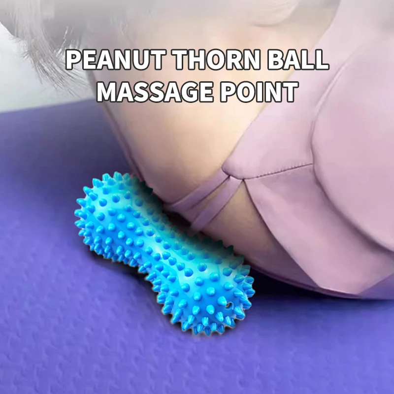 Bola de massagem espetada dura bola de massagem espetada conjunto de rolo profissional terapia física bolas de massagem para gatilho de liberação miofascial
