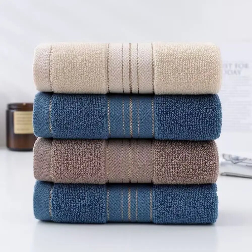1 toalha de rosto de banheiro de algodão grosso para casais domésticos 75x35cm