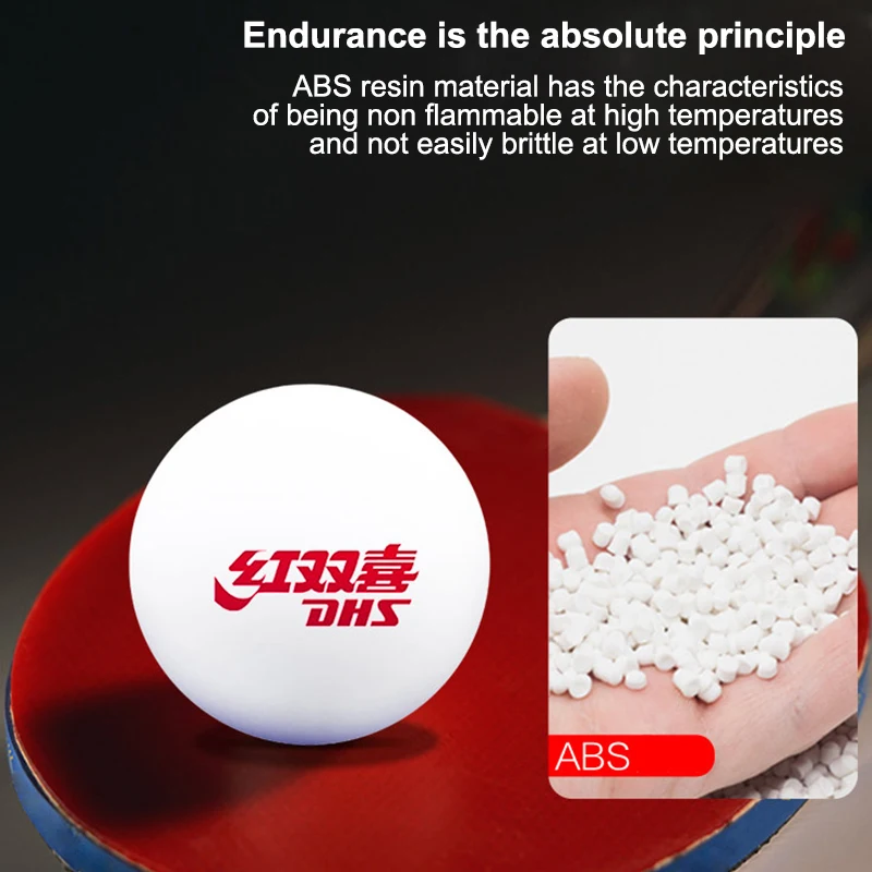 100 個 DHS 縫い目卓球ボール ABS 新素材卓球ボール ITTF 承認卓球ボールトレーニング競技用