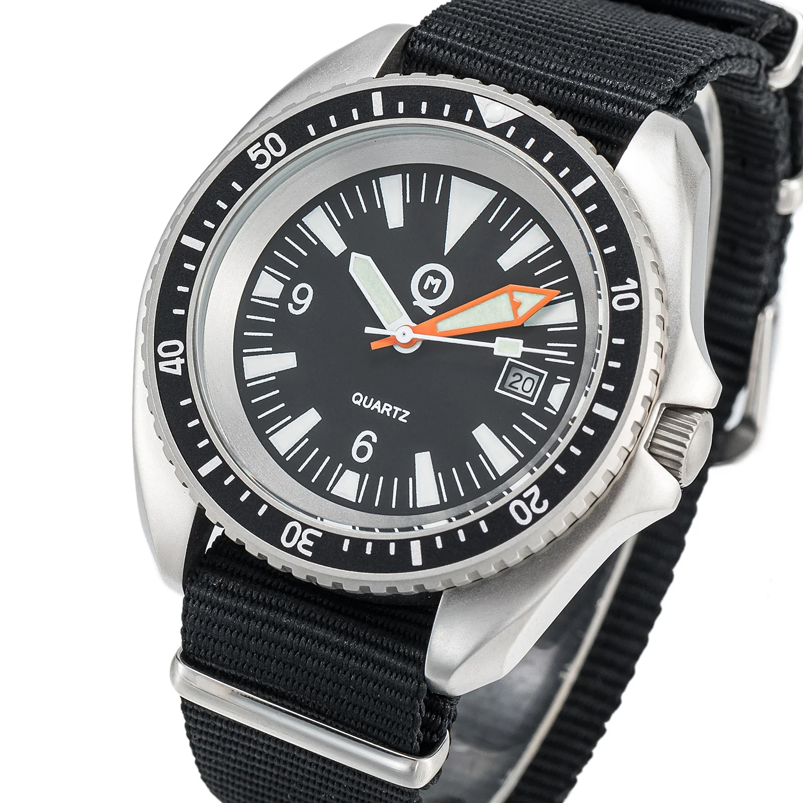 Reloj de buceo militar Cooper Submaster SAS SBS original de fábrica de 20 mm para hombre serie 300M 8016R