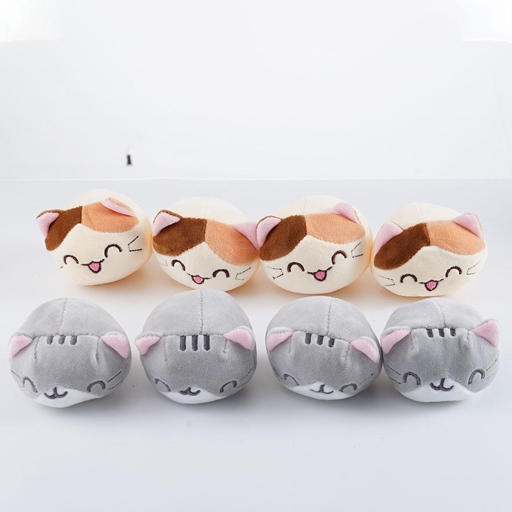 Simpatico cuscino per snack per gatti, sacchetto per budino, giocattolo per alimenti, mini palline di animali, borsa per snack con cerniera per gatti gialli, cuscino per cuscino decorativo per ragazze