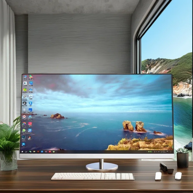 Настольный компьютер 21,5 дюйма «все в одном» Core I3 I5 I7 с Wi-Fi 8 ГБ ОЗУ 512 ГБ SSD Win10 OS 21,5-дюймовый AIO компьютер для бизнеса