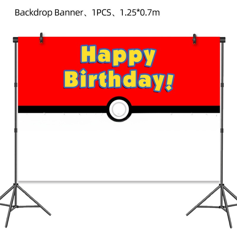 Nueva bola de elfo de Pikachu, plato de papel para fiesta de cumpleaños, servilleta, mantel, decoración de pasteles, suministros de decoración desechables