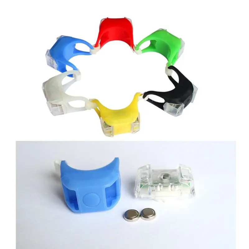 Lámpara LED silicona impermeable para cochecito bebé, luz 2 piezas con recordatorio para exteriores