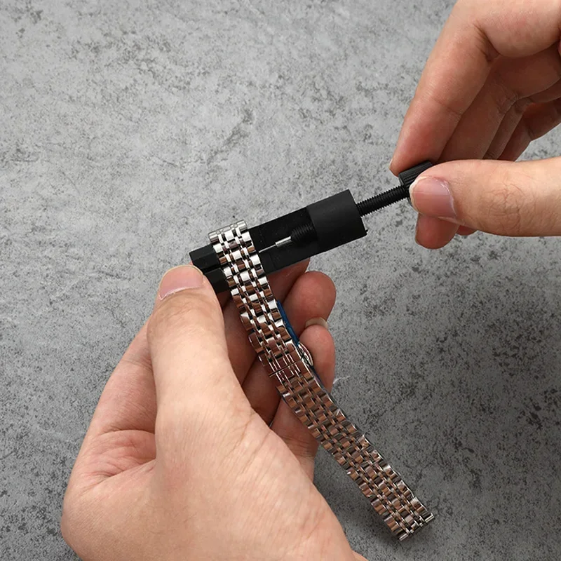 Herramientas de reparación para Apple/Samsung/Xiaomi/smartwatch, correa de reloj de acero inoxidable, pulsera de eslabones, Kits de pines, abridor, accesorios ajustables