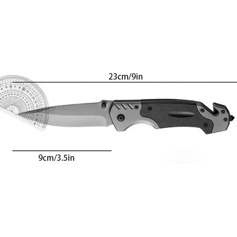 Comodo coltello da sopravvivenza affilato Coltello pieghevole multifunzionale Coltello da pesca per campeggio all'aperto Escursionismo Coltello da sopravvivenza nella natura selvaggia