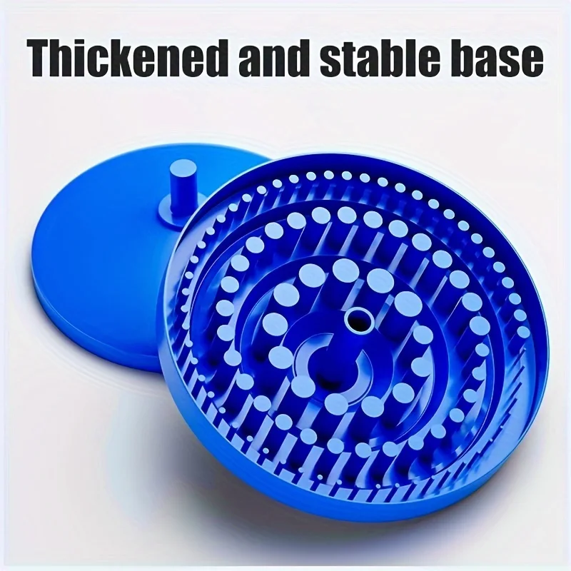 Rotary Tool Bit Holder, Mandrel Drill Bench Tool Holes Screwdriver Bit Holder Drill Head Storage Case