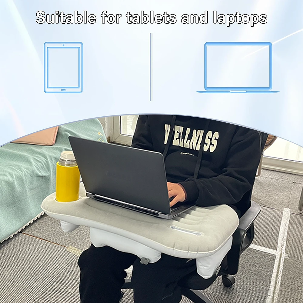 Multi-functional Car Mattress Pillow For Sleep, Read, Eat, Put on Your Lap Play Notebook Laptop Arm Rest For Outdoor