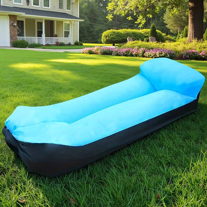 Sofá inflable perezoso, silla para exteriores, sofá inflable portátil, sofá plegable para acampar, muebles de exterior, tumbona inflable para playa