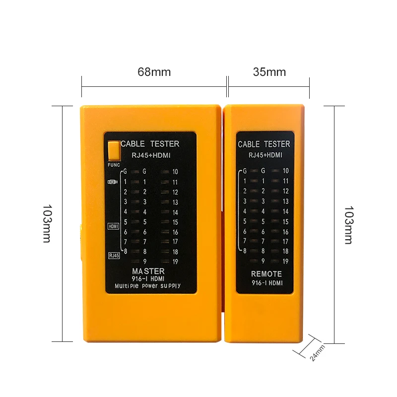 Тестер HDMI-кабеля и тестер сетевого кабеля - Многофункциональное устройство для тестирования HD-монитора и подключения к Ethernet
