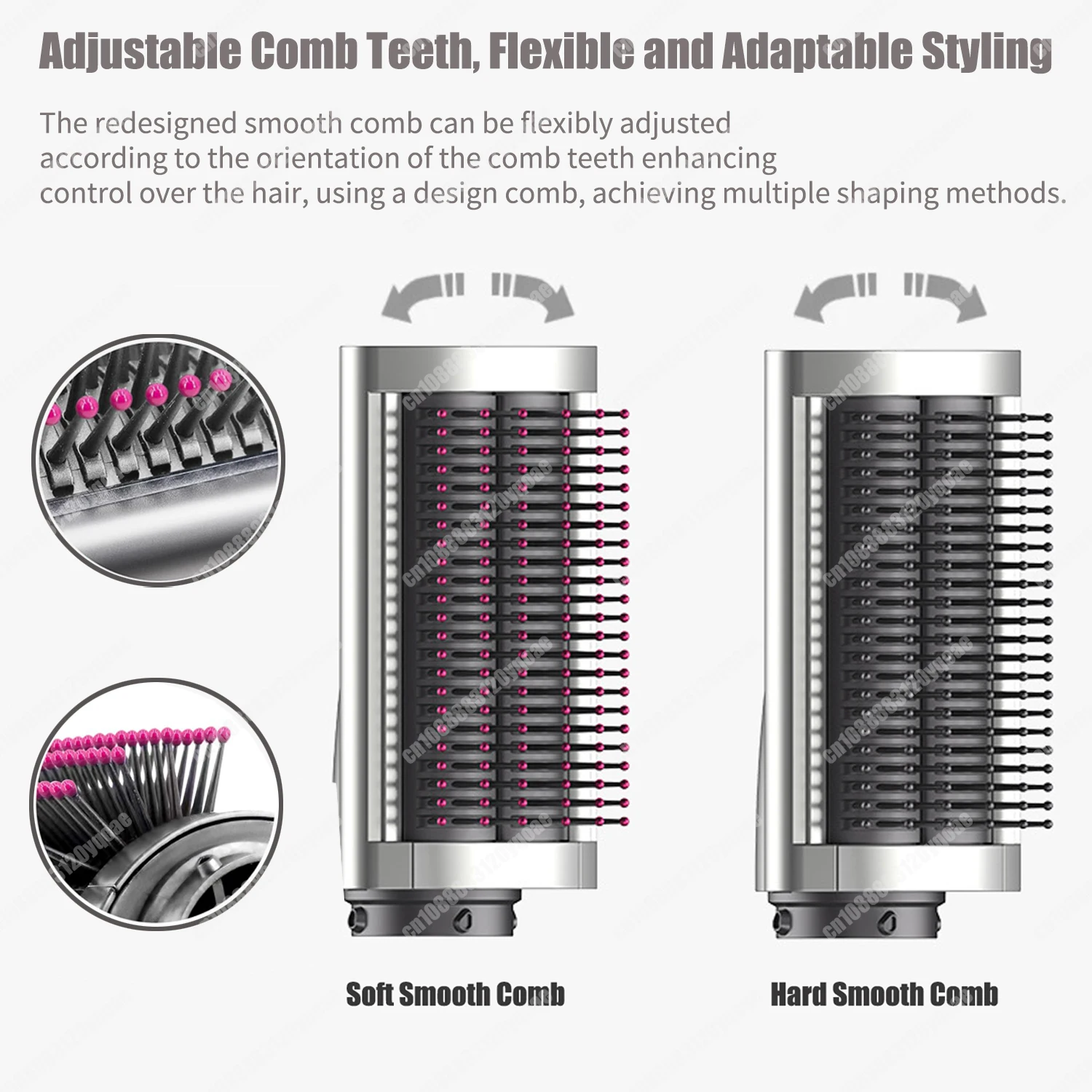 Cyan Hair Dryer Curling Attachment 30/40mm Auto Curling Nozzle For Dyson Supersonic&HS01/05 Airwrap Large Firm Smoothing Brush