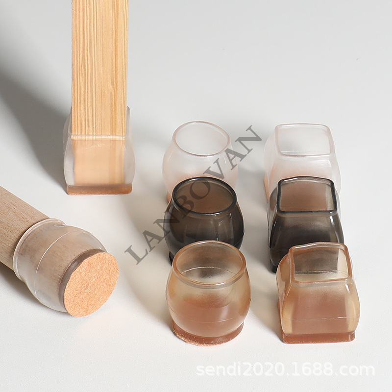 16 pezzi di protezione per il pavimento delle gambe della sedia in silicone aggiornato piedini antiscivolo per mobili gambe del tavolo copertura del calzino protezione del pavimento in feltro