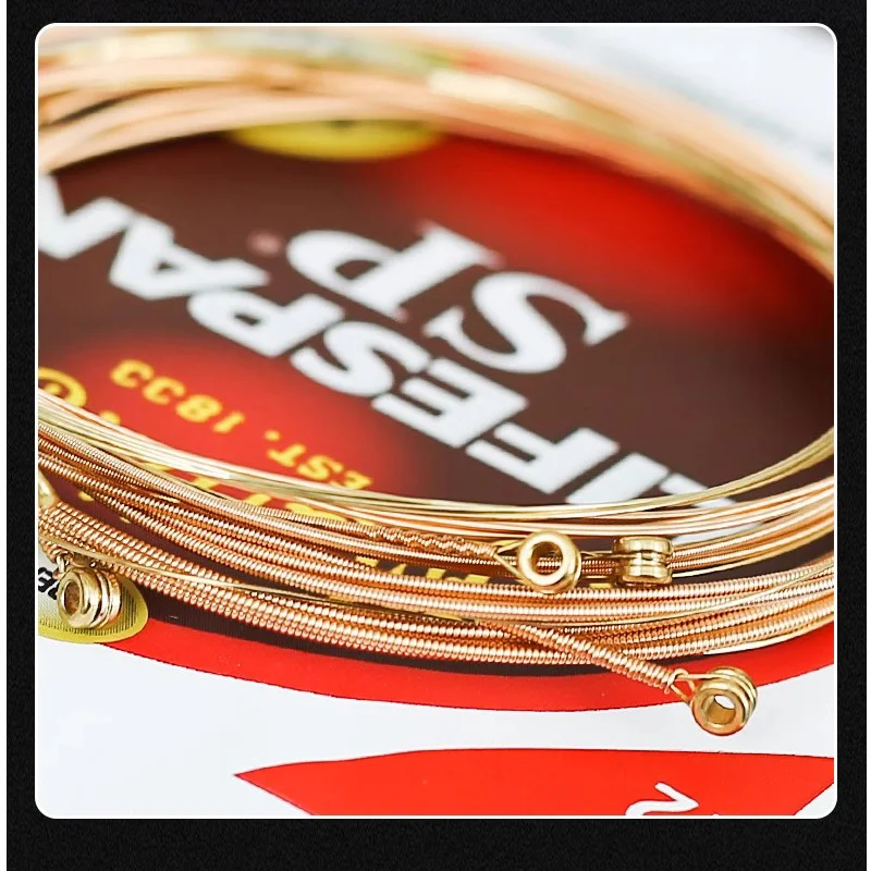 6 Sets Acoustic Guitar Strings 80/20 Phosphor Bronze Alloy Guitar Strings MSP7100 M140 Guitar Accessories