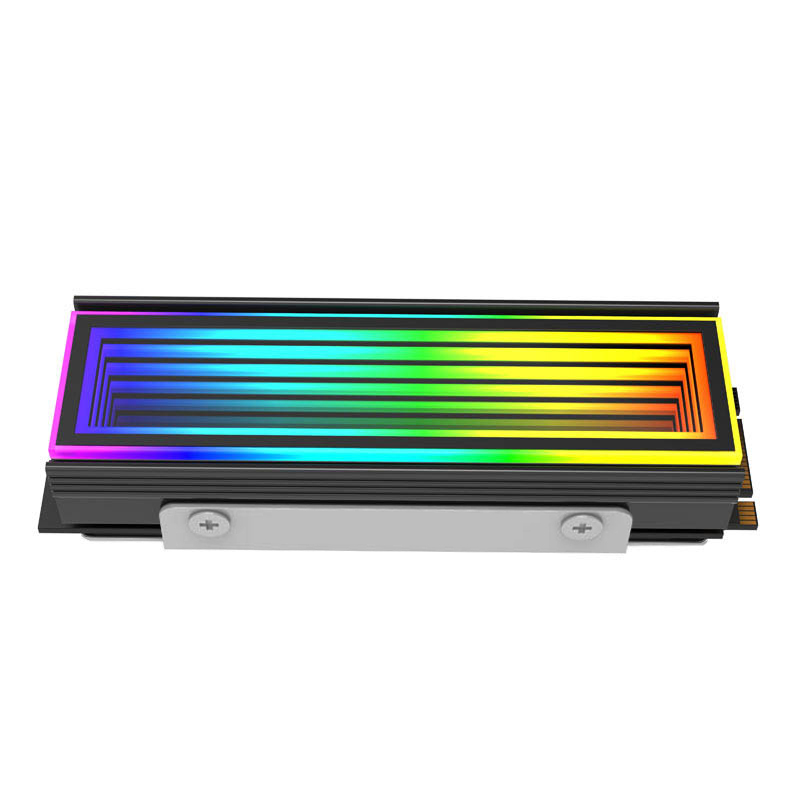 5V ARGB Sync Computador 2280 SSD M2 Radiador PC RGB M.2 Nvme Cooler Dissipador de calor Efeito Abyss sem fim