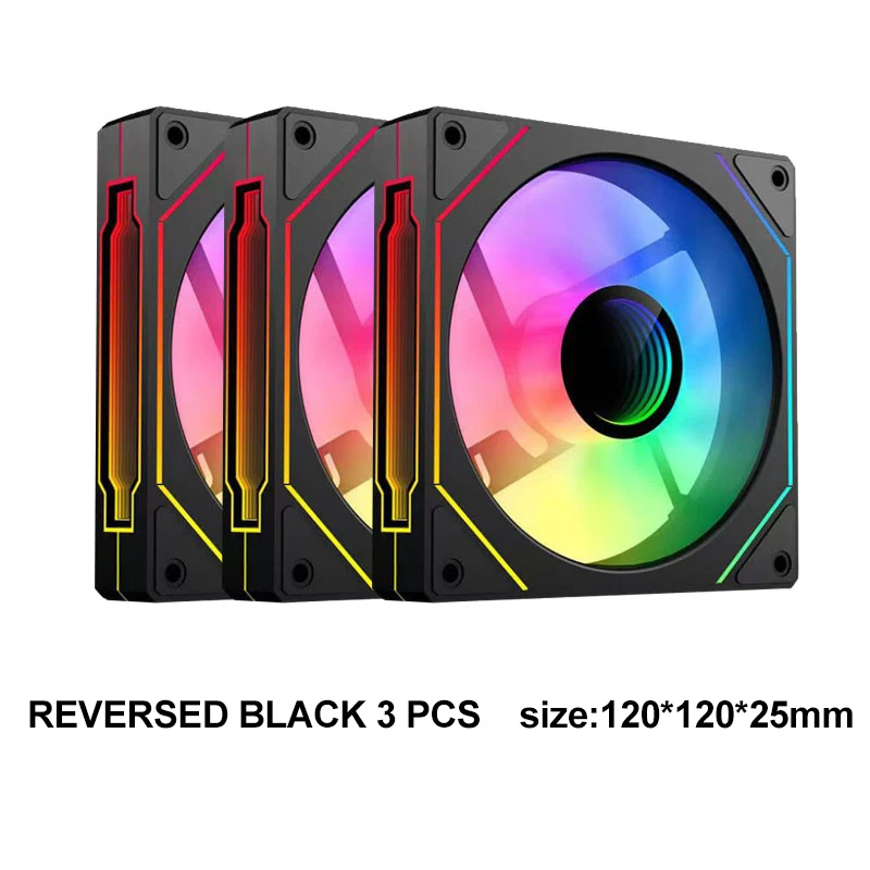 Beliebte PC-Gehäuse RGB-Lüfter 12 cm ATX-Türme mit Lüfterkühler 5 V 3-poliger Computer-Gaming-CPU-Kühler Kupfer ARGB-Lüfter
