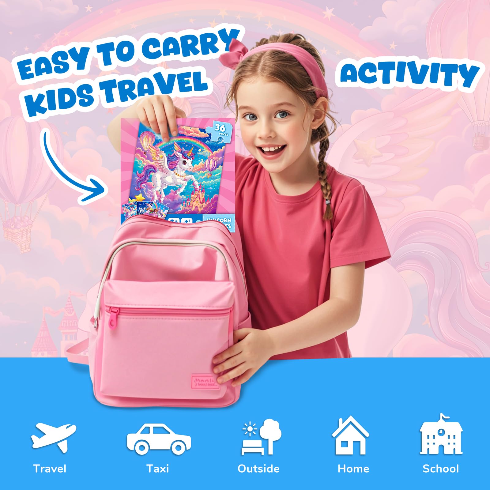 Unicórnio dinossauro quebra-cabeça magnético para crianças ímã quebra-cabeças folha magnética crianças brinquedo educativo presentes de natal