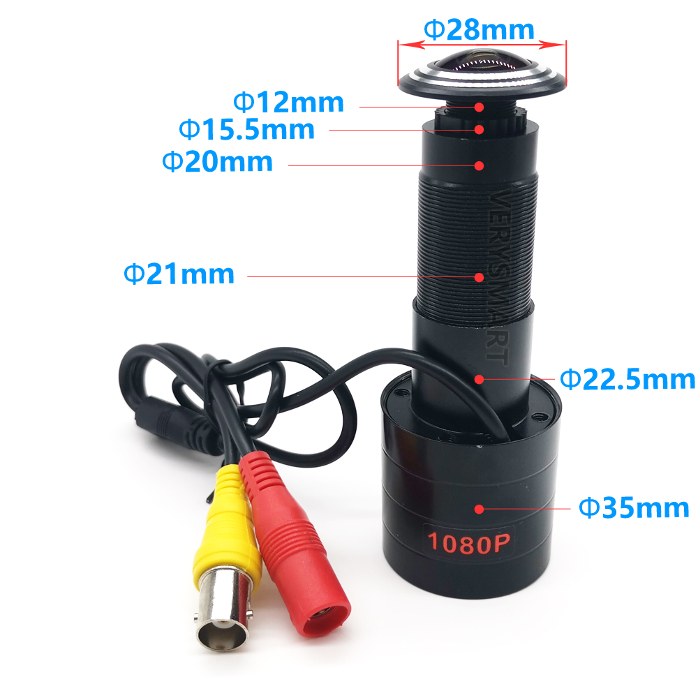 CCTV ドアアイホールカメラ 2MP HD 160 度広角レンズミニ AHD 魚眼レンズセキュリティ監視カメラ 1080P AHD カム SYS 用