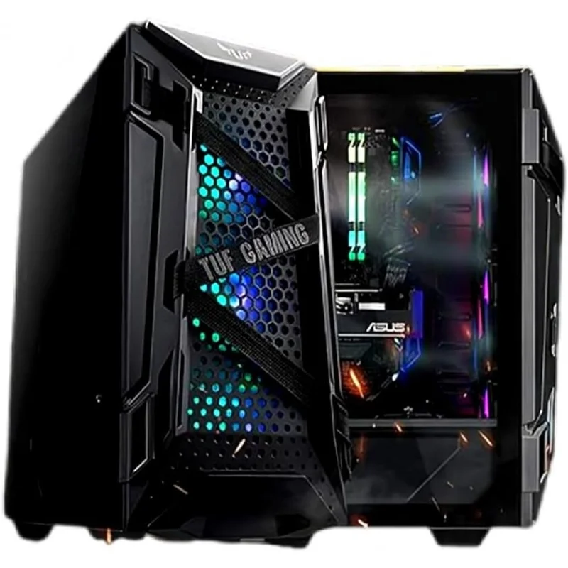 Pc para juegos Quad Solutions, Ryzen 5 5600X, placa base B550 PLUS, GTX 1660 6GB, 16GB DDR4 RAM, 256GB SSD M.2 + 1TB HDD, CASE RG
