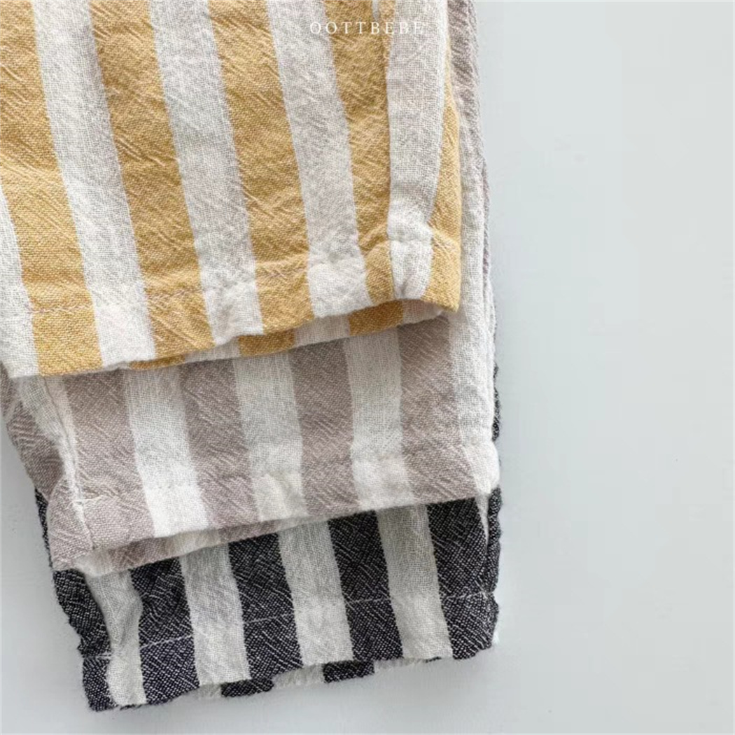 Винтажные Хлопковые Льняные Полосатые Брюки Для Детей