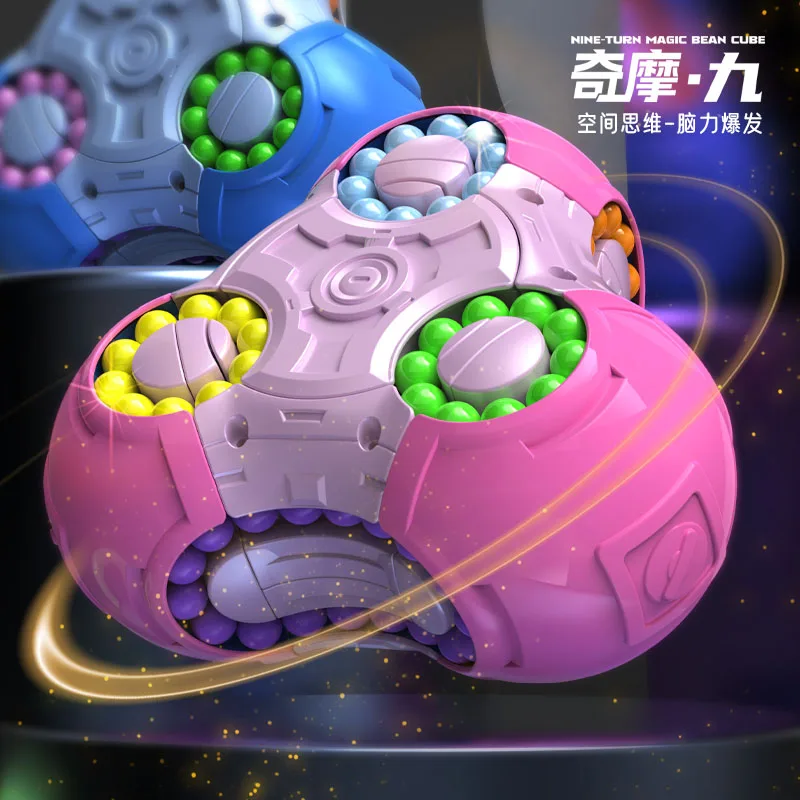 Rotação dedo feijão mágico inteligência giroscópio ponta do dedo diversão alívio do estresse profissional suave jogos crianças quebra-cabeça brinquedos presentes