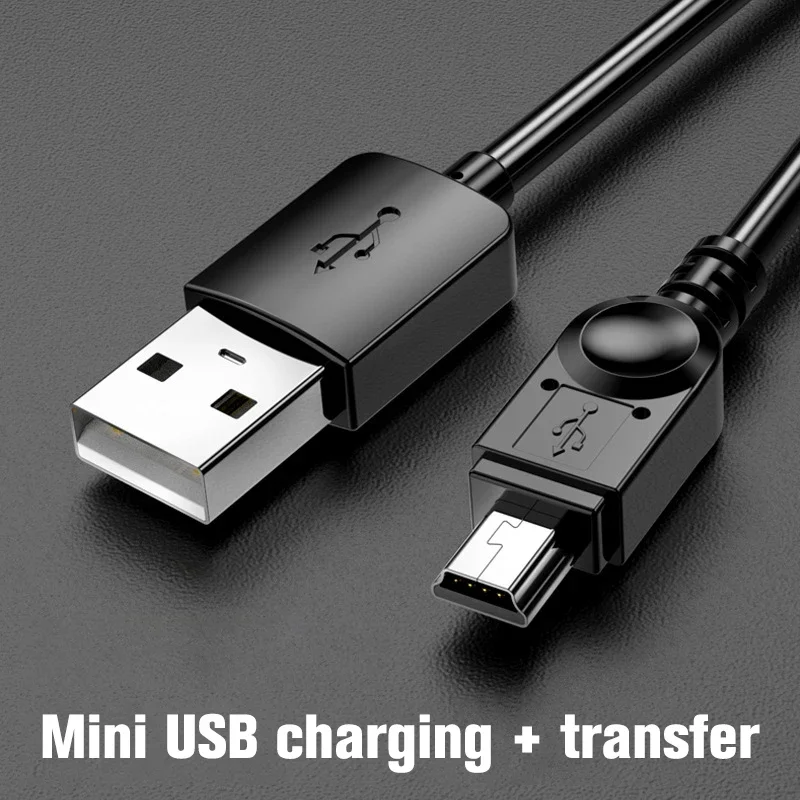 Mini cabo usb para mini usb cabo carregador de dados rápido para mp3 mp4 player carro dvr gps câmera digital mini usb extra longo 2m/3m