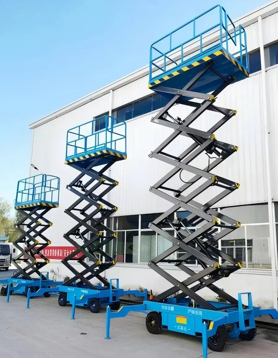 Electric Lift Platform Scissor Lifting Table Scaffolding Lifting Machine  18m 20m 300kg