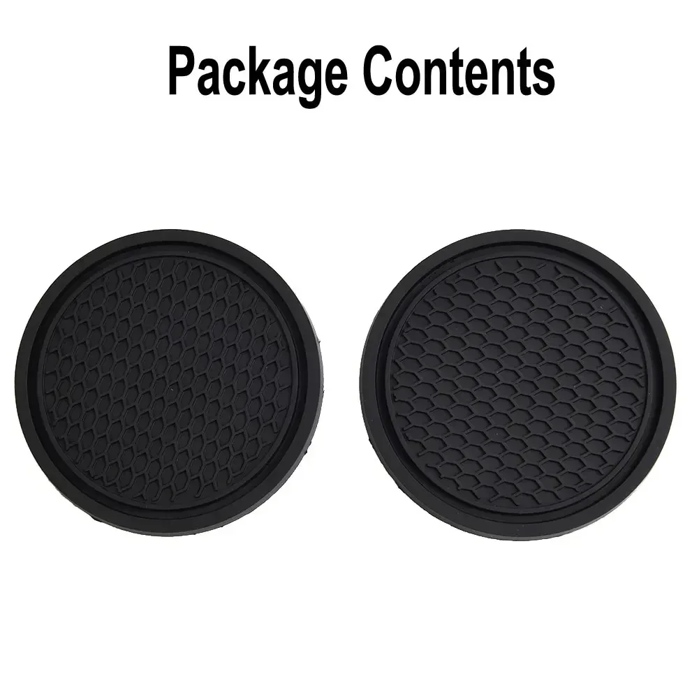 New Car Cup Holder Anti-Slip Silicone Insert Coaster Mat Universal Car Accessories Black Fit For Most Cars