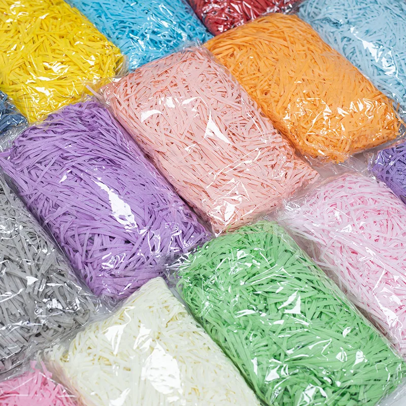 20/50 Gam/túi Nhiều Màu Sắc Chai Sần Raffia Kìm Tách Bộ Confetti Kẹo Hộp Quà Tặng Làm Đầy Chất Liệu Tiệc Lễ Hội Hôn Nhân Trang Trí Nhà Cửa