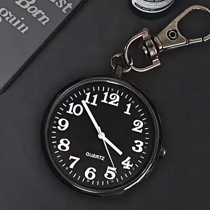 1pc Neue Mini Nette Schlüsselbund Uhr Mode Tragbare Quarz Taschenuhr mit Schlüsselring Männer Frauen Uhr Geschenk für Krankenschwester arzt Student
