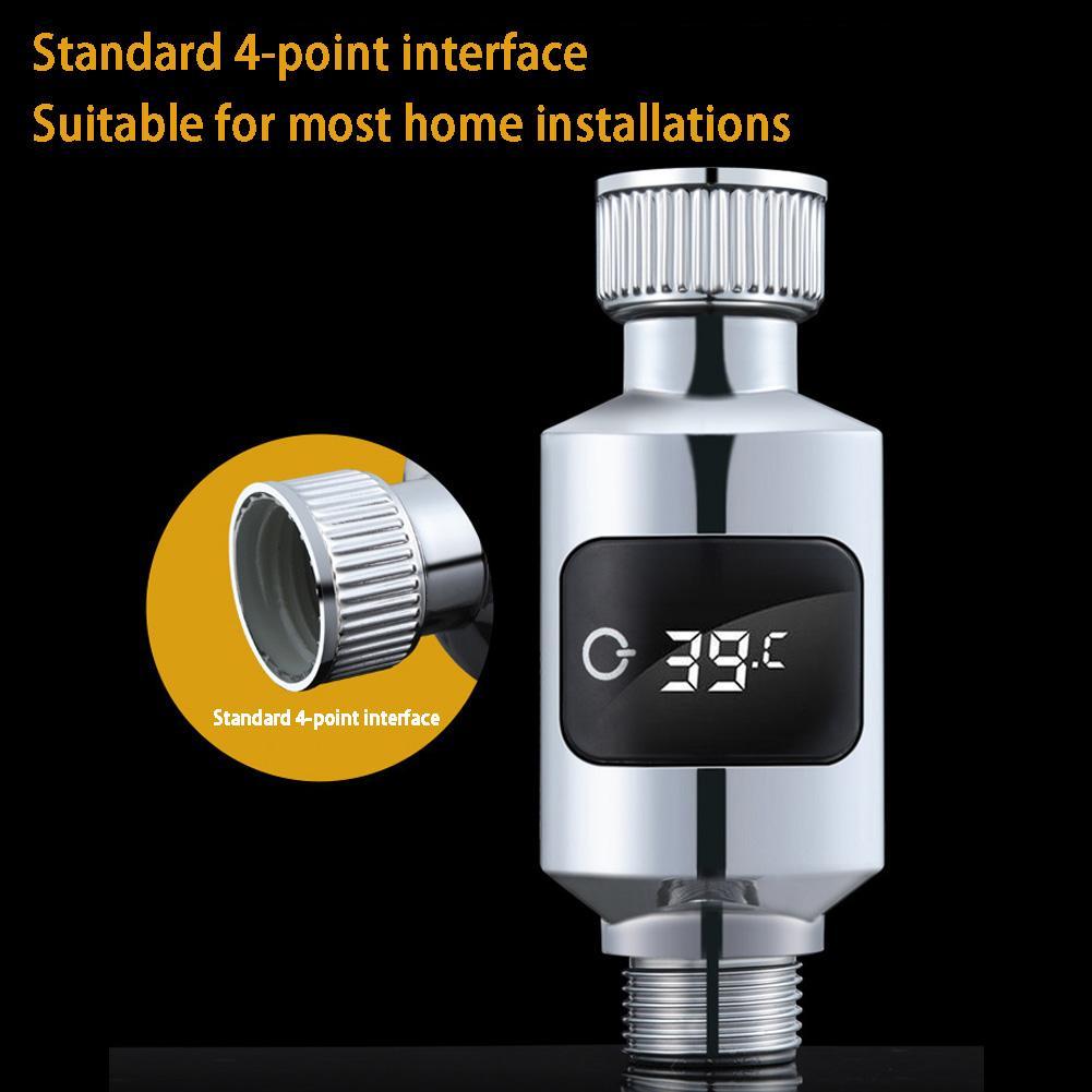 LED Digital Shower Pyrometer  Smart Sensor Swimming Pool Thermometer Hot Tub Spa Water Temperature Data Logger