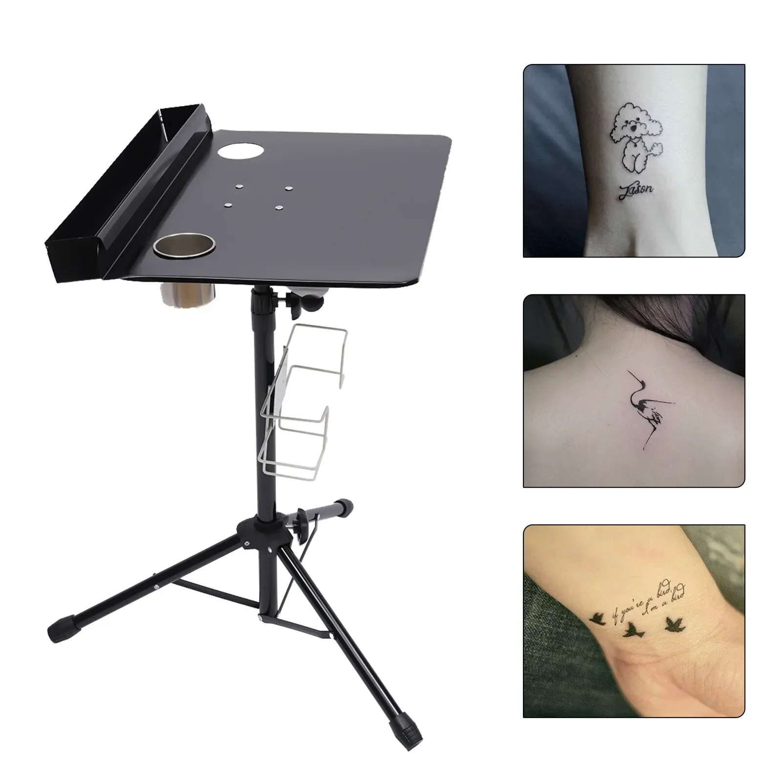 Stazione di lavoro per tatuaggi Ständer Höhenverstellbar Tätowierung Zubehör Schreibtisch