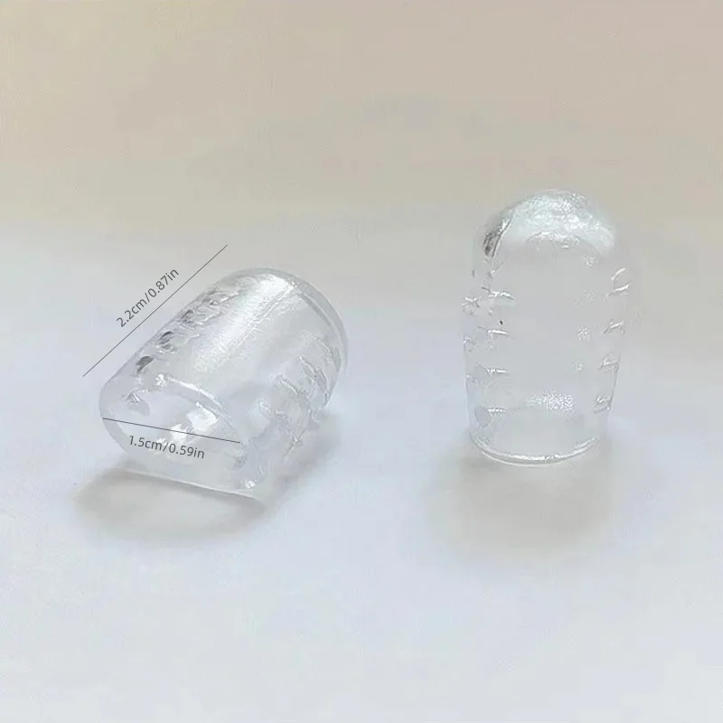 Protectores de dedos de silicona transparentes y transpirables, 20 piezas, previenen ampollas, callos y maíz, cómodos con alta elasticidad