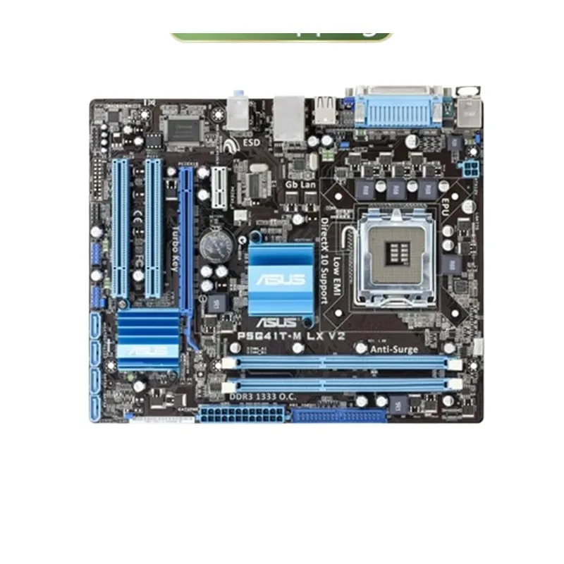 ASUS P5G41T-M-LX V2 Moederbord Intel G41 LGA 775 Micro ATX VGA DDR3 1333 8 GB SATA2 IDE USB2.0