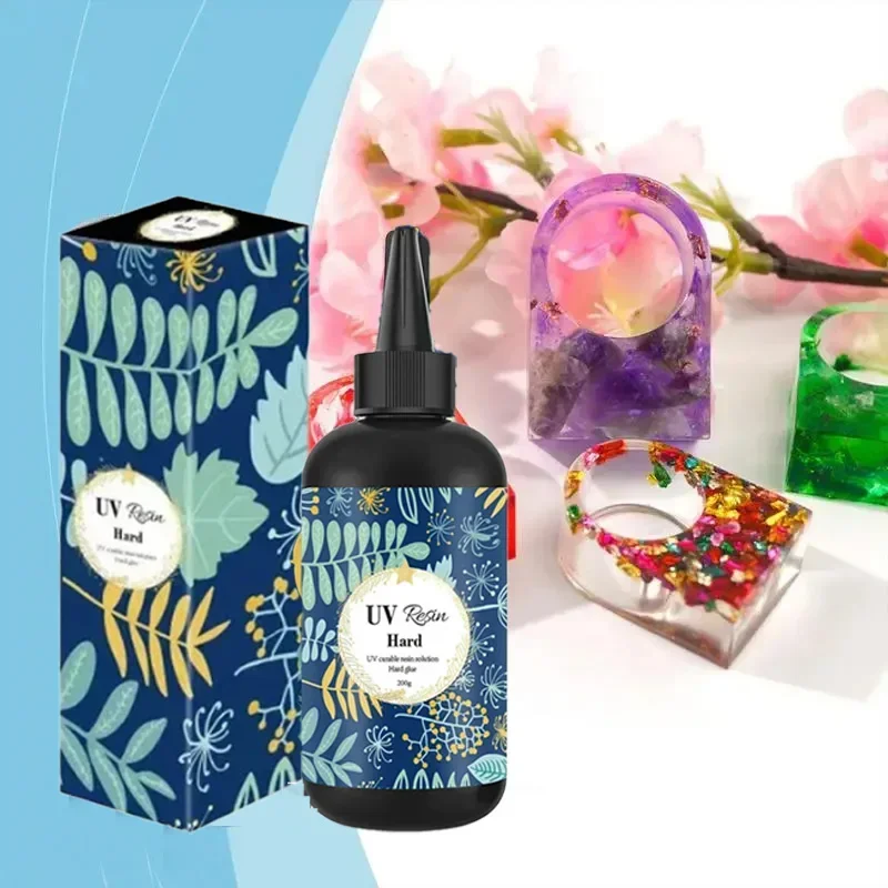 10/25/50/60/100/200/250/500g Quick Drying UV เรซิ่นกาวไม่มีสีโปร่งใส Ultraviolet Liquid Curing เครื่องประดับ DIY ทํา