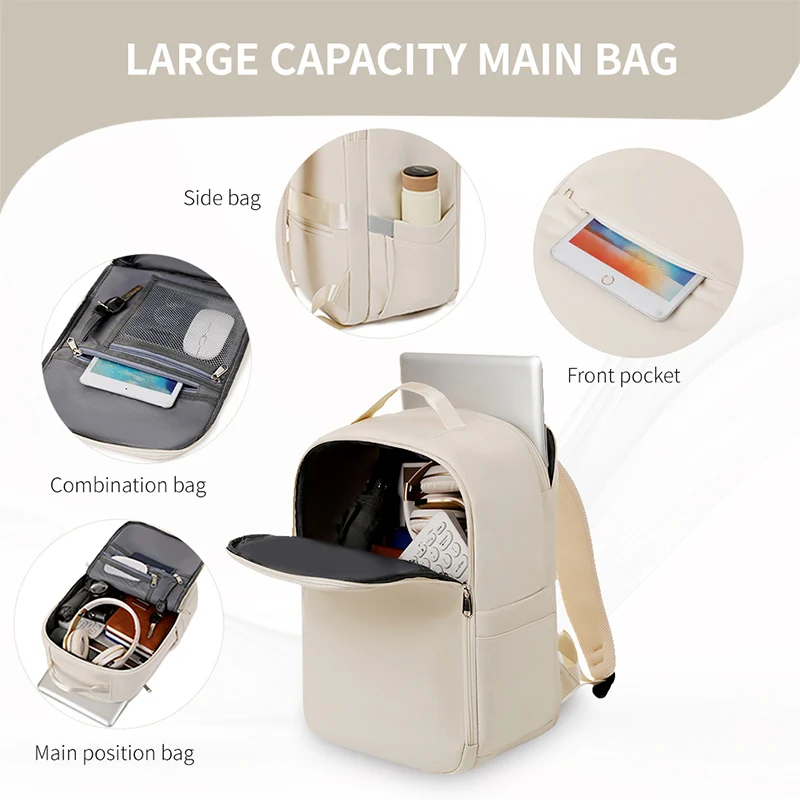 Nouveau sac à dos décontracté, sac à dos de voyage pour courtes distances, sac pour ordinateur portable multi-compartiments à la mode et polyvalent