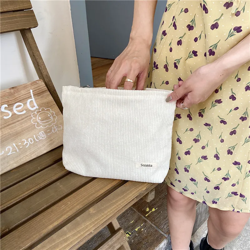 Cord-Make-up-Tasche für weibliche Internet-Berühmtheit, Lippenstift-Make-up mit großem Fassungsvermögen, Wechsel, Handy, Handtasche