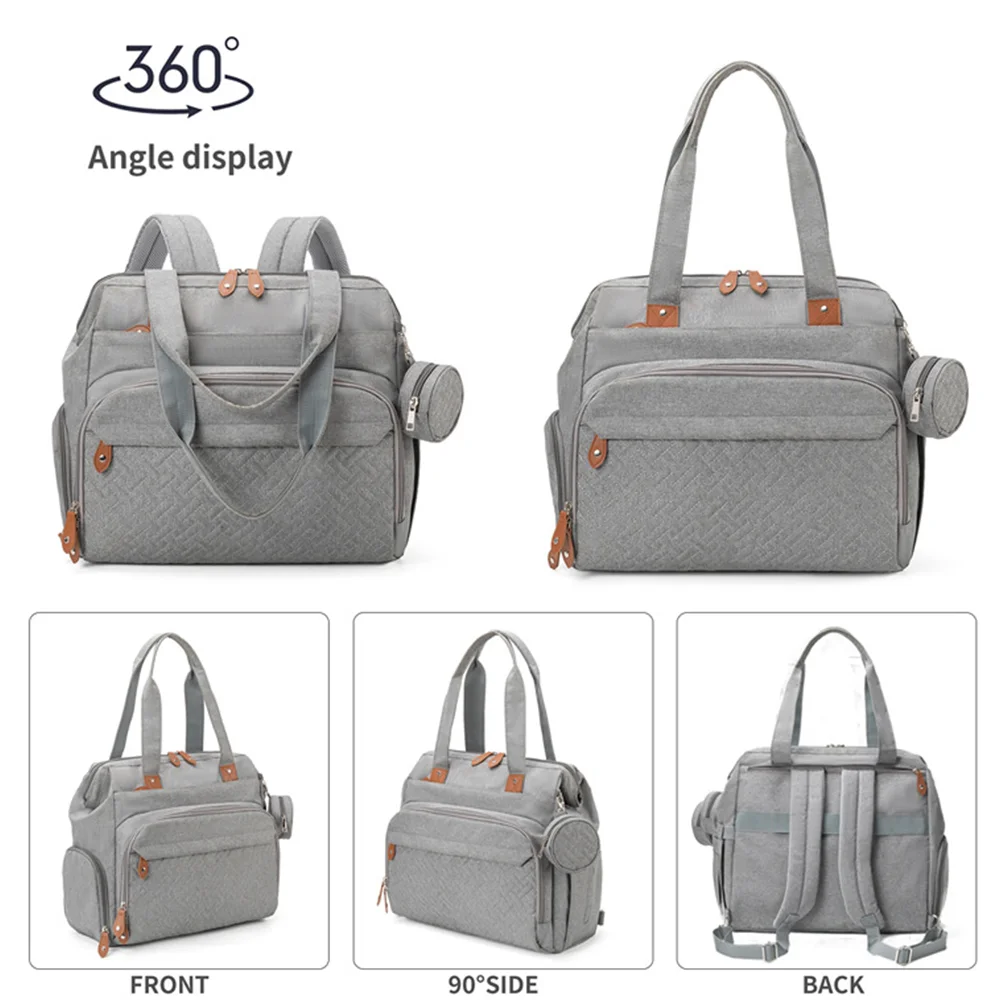 Pangdube tamanho grande mãe pai mochila sacos de fraldas do bebê com saco chupeta saco de fraldas para coisas do bebê mochila de maternidade para mamãe